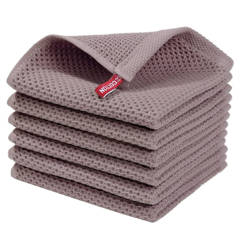 Smiry 100% Cotton Waffle Weave Kitchen Dish Cloths, Ultra Soft Absorbent Quick Drying Dish Towels... | Walmart (US)