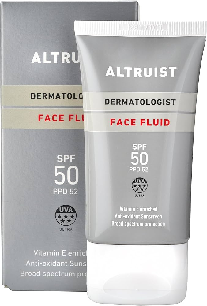 Altruist Dermatologist Sunscreen Fluid SPF – Superior 5star UVA face protection by Dr Andrew Bi... | Amazon (UK)