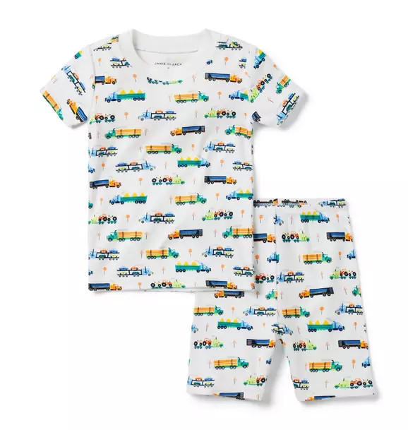 Good Night Short Pajama in Dream Trucks | Janie and Jack