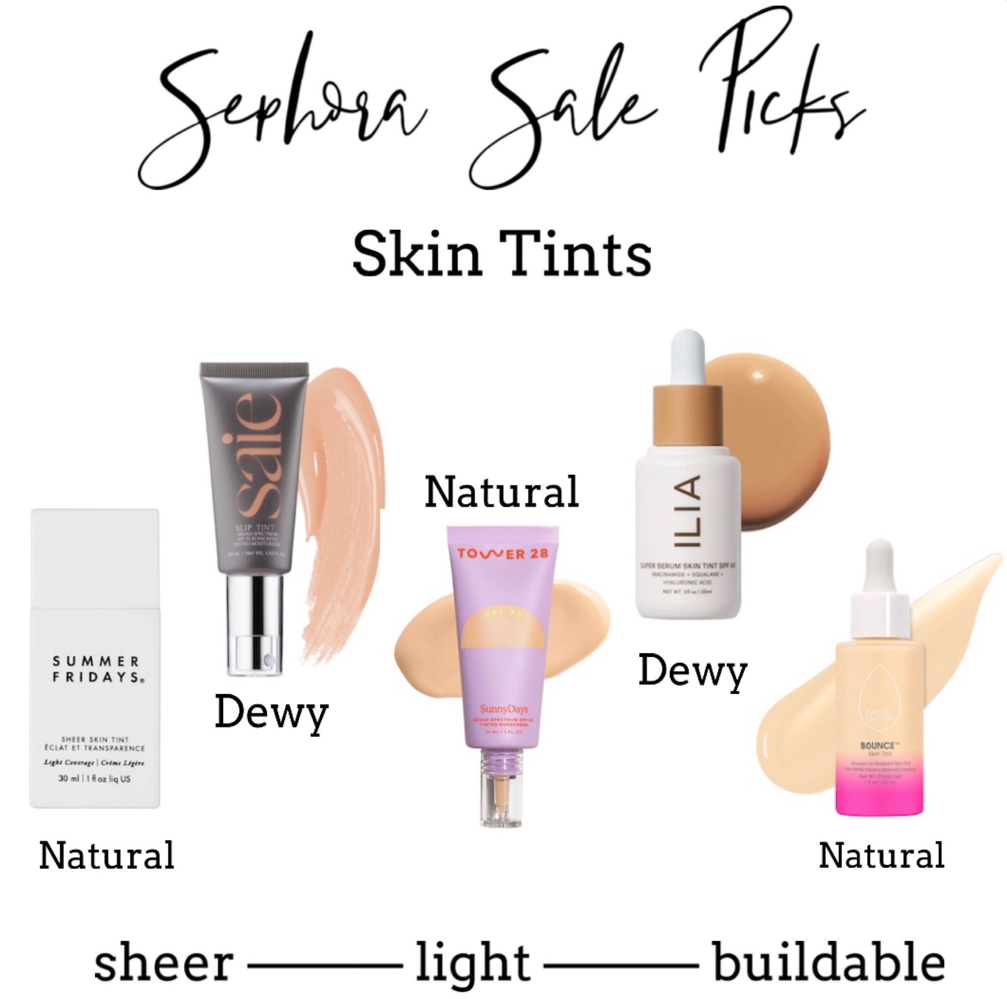 Sephora sale picks - skin tints/tinted moisturizer 



#LTKbeauty #LTKsalealert #LTKunder50