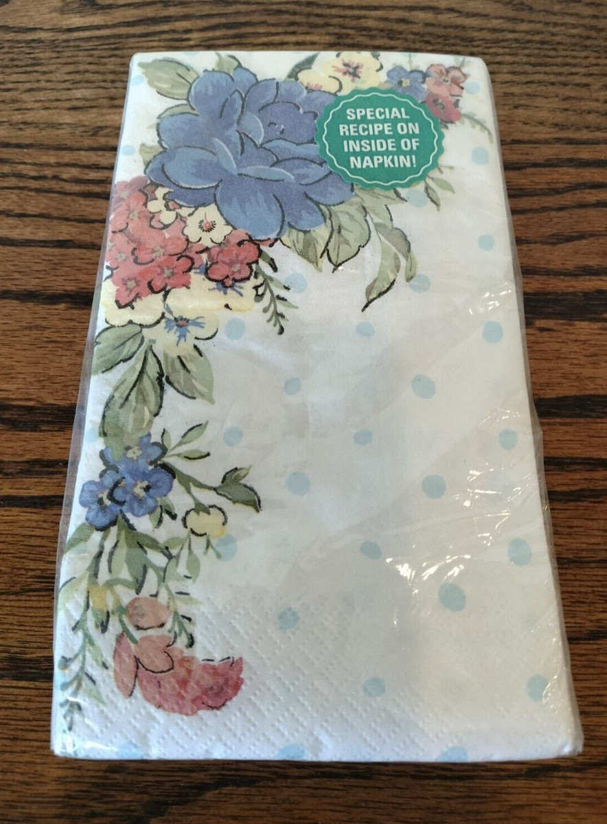 Pioneer Woman Patriotic Floral Red White Blue 24 Ct / 2 Ply Paper Napkins | eBay | eBay US