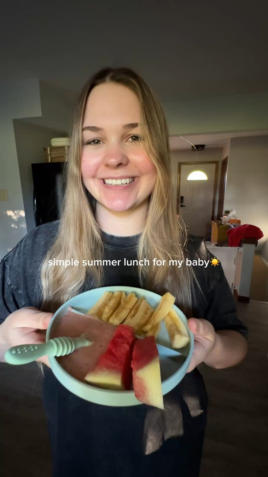 lunch idea for babies (: 

use code 10SIMBlOG for a discount on the baby food maker! 

#momcozy #momcozybabyfoodmaker #momcozyteamparents #babyfood #babymeals