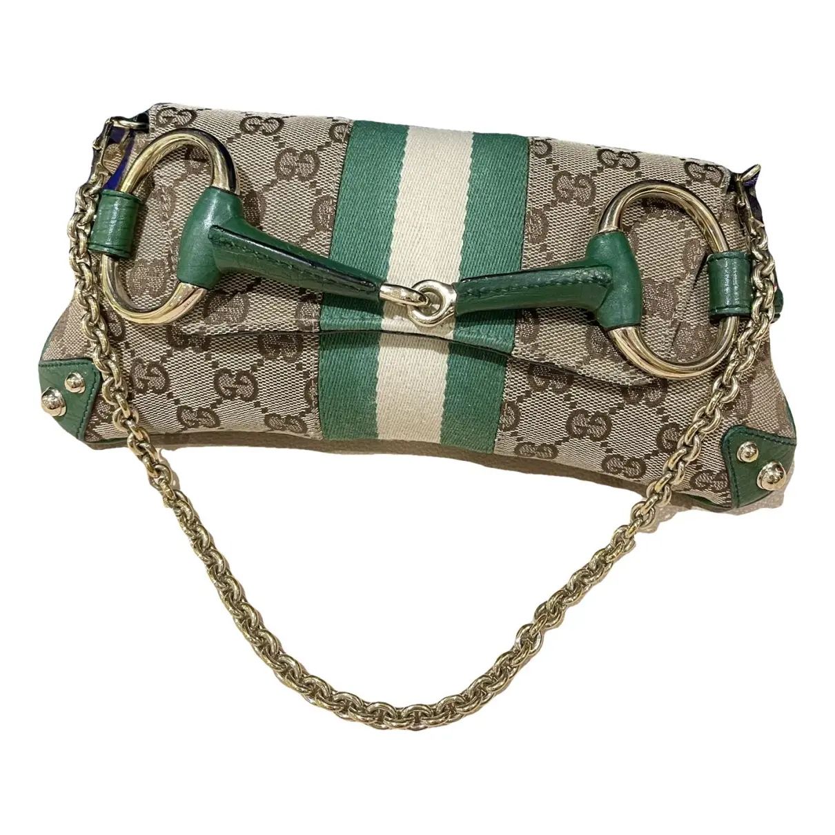Cloth clutch bag Gucci Green in Cloth - 41123975 | Vestiaire Collective (Global)
