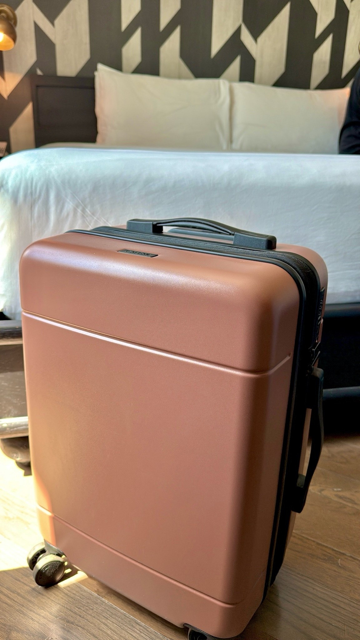 New carry on luggage from @CALPAK ❤️ my last carry on was from them and I had to have gotten it before the girls were born, so it was time for an upgrade! This one has a lock and good organization pockets

#LTKTravel #LTKgrwm #LTKselfcare