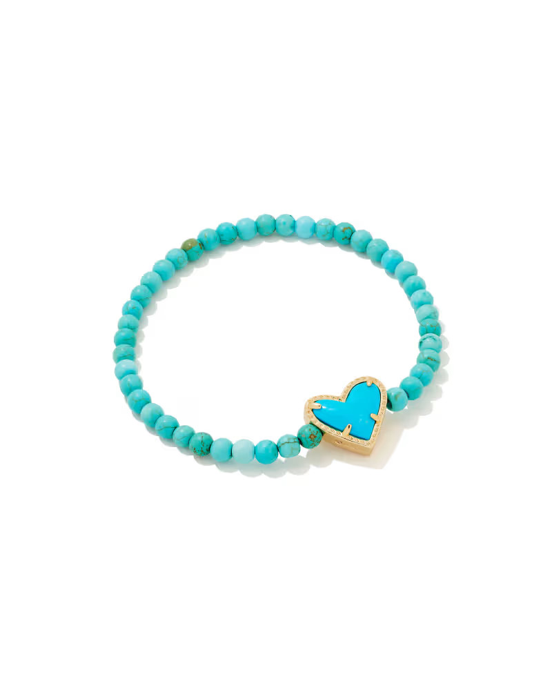 Beaded Ari Gold Stretch Bracelet in Turquoise Mix | Kendra Scott