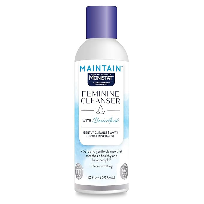 Monistat Boric Acid Feminine Cleanser, Fragrance Free Feminine Wash, 10 Fl Oz, 1 Pack | Amazon (US)