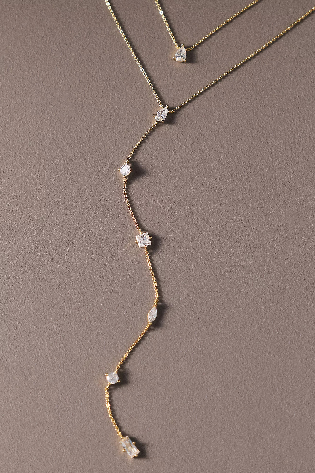 Set & Stones Layered Lariat Necklace | Anthropologie (US)