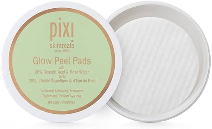 Pixi Beauty Glow Peel Pads | Exfoliating Treatment Pads Contain 20% Glycolic Acid | Reveal Glowing C | Amazon (US)