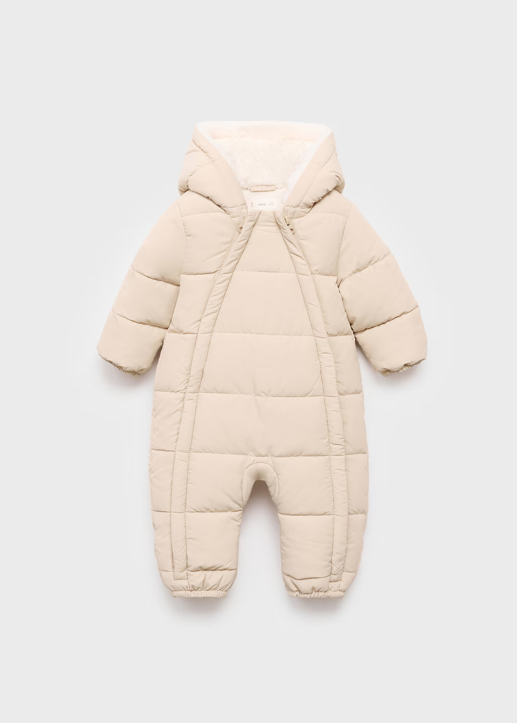Sherpa hooded jumpsuit | Mango (US/MX/AU)