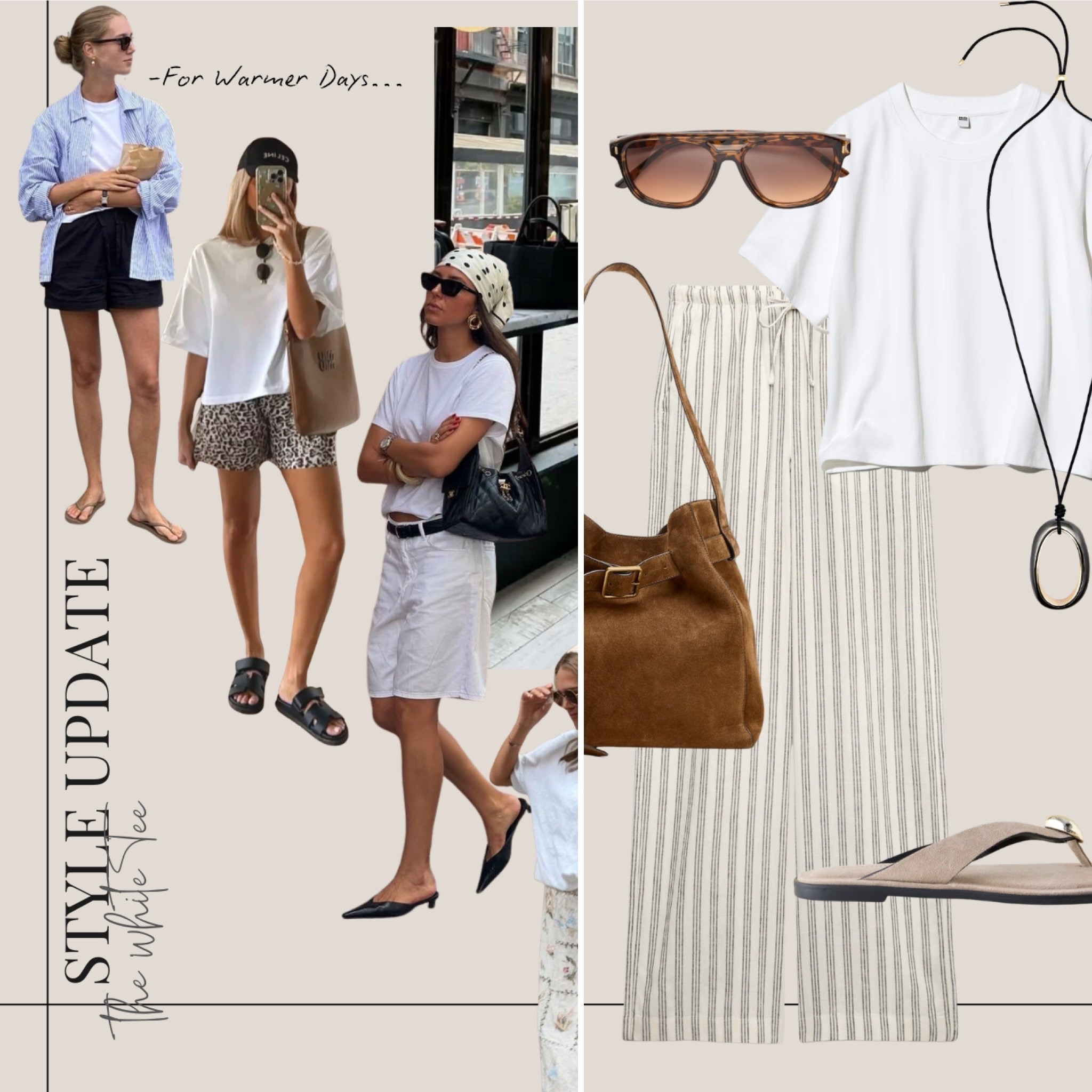 White t shirt styling in warmer weather … 

#LTKspring #LTKSeasonal #LTKTravel