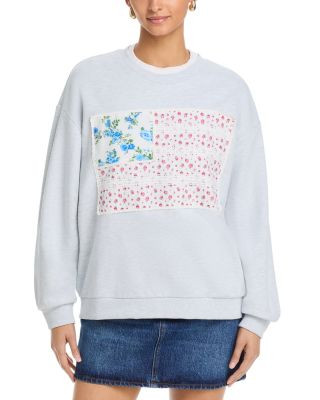American Flag Applique Crewneck Sweatshirt | Bloomingdale's (US)
