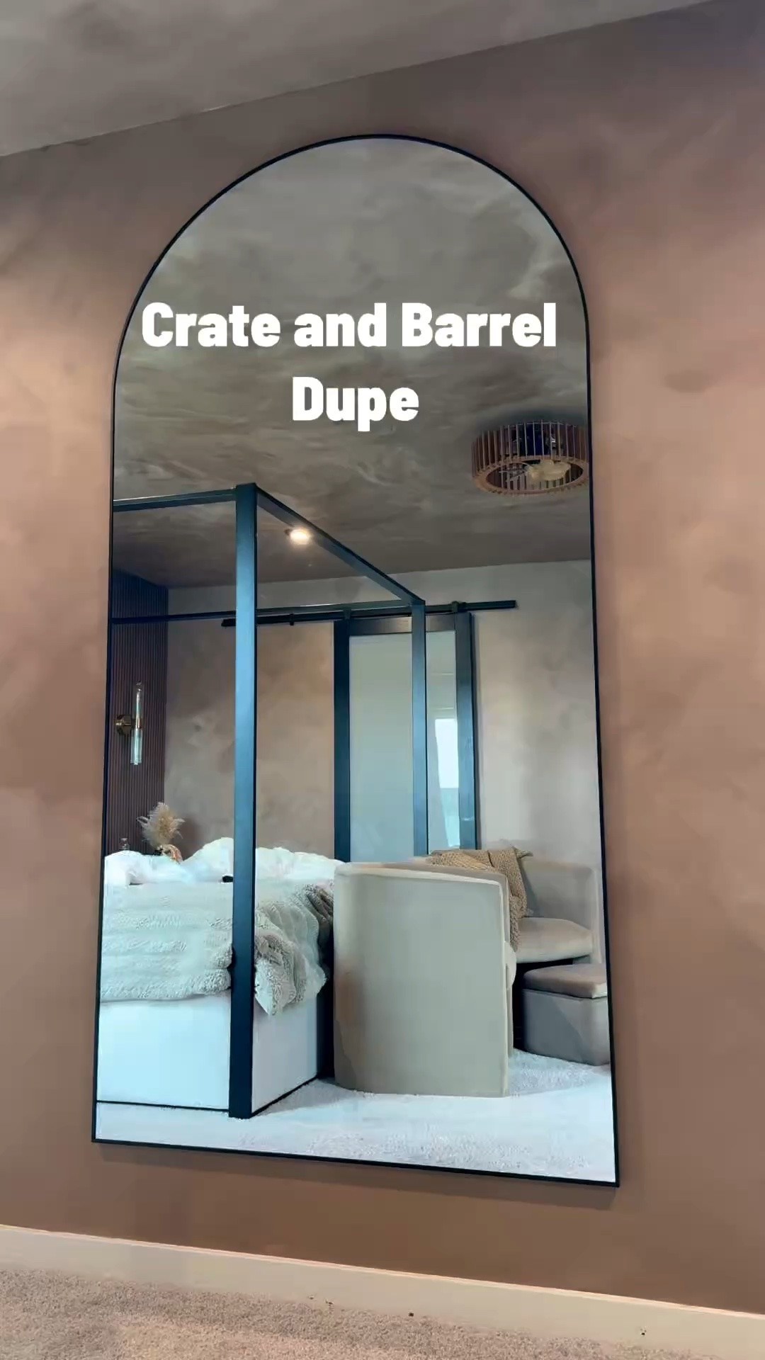 I paid $226 for my 81” x 41” Arch Full Length Mirror 

This mirror from Amazon is perfect for this blank wall in our primary bedroom….the Crate and Barrel mirror i wanted similar to this one is going for $799 😮‍💨

#amazon #bedroom #home #mirror

#LTKvlog #LTKHome