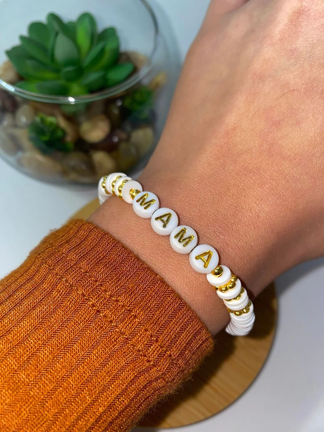 Personalized Name Bracelet for Mom, Custom Name Bracelet, Mothers Day Gift Mama Gift Bracelet, He... | Etsy (US)