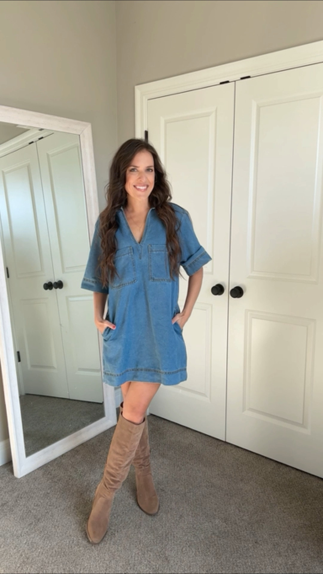 Cutest denim dress! 💙 

#LTKSeasonal #LTKootd #LTKgrwm