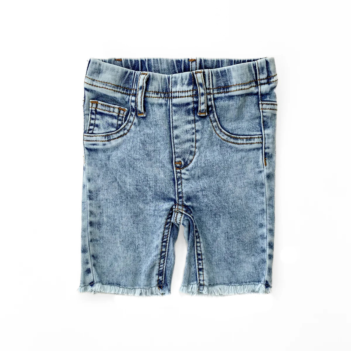 DENIM SHORTS - MIDWASH | LENOX JAMES