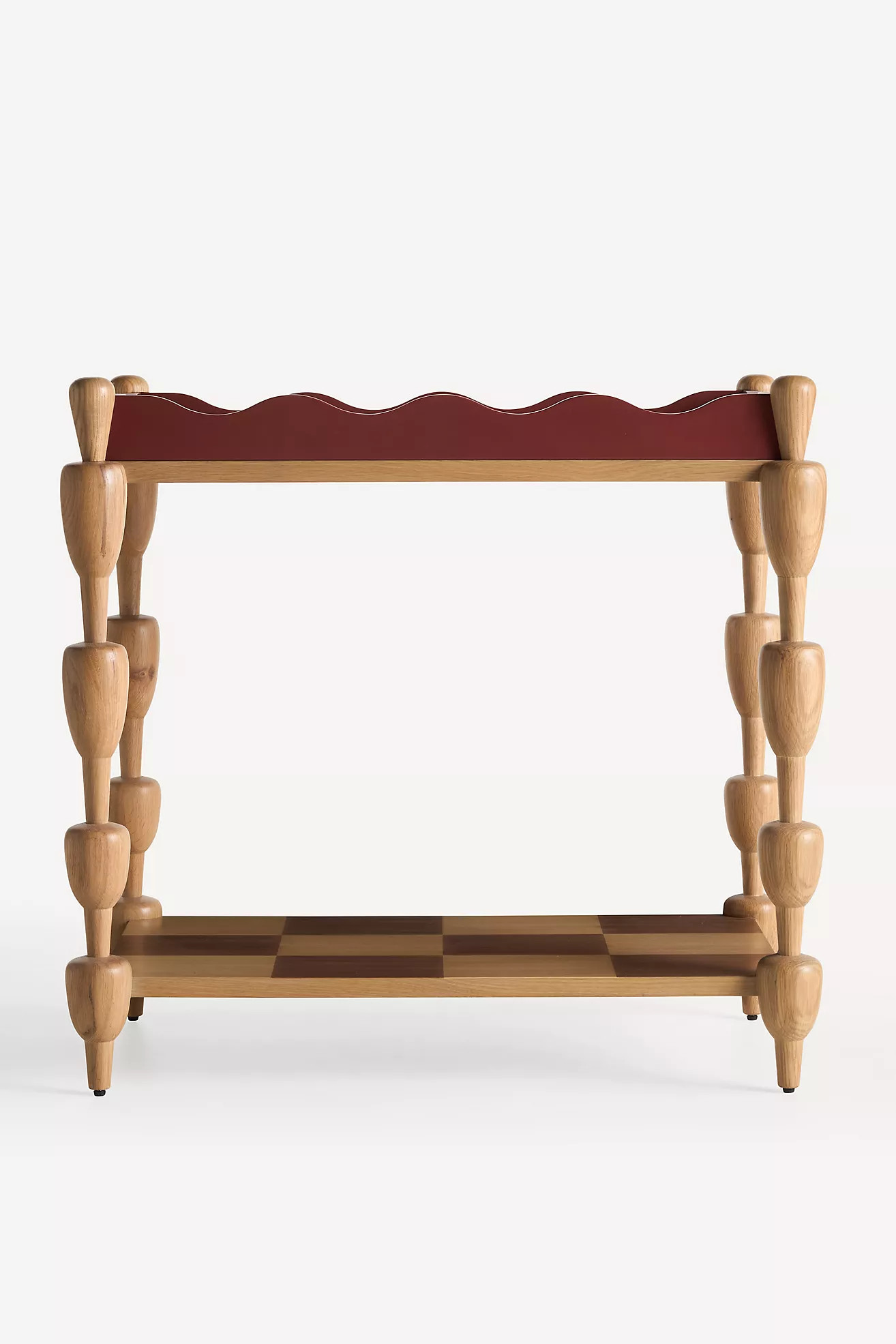 LALA Reimagined Sculptural Oak Bar Cart | Anthropologie (US)