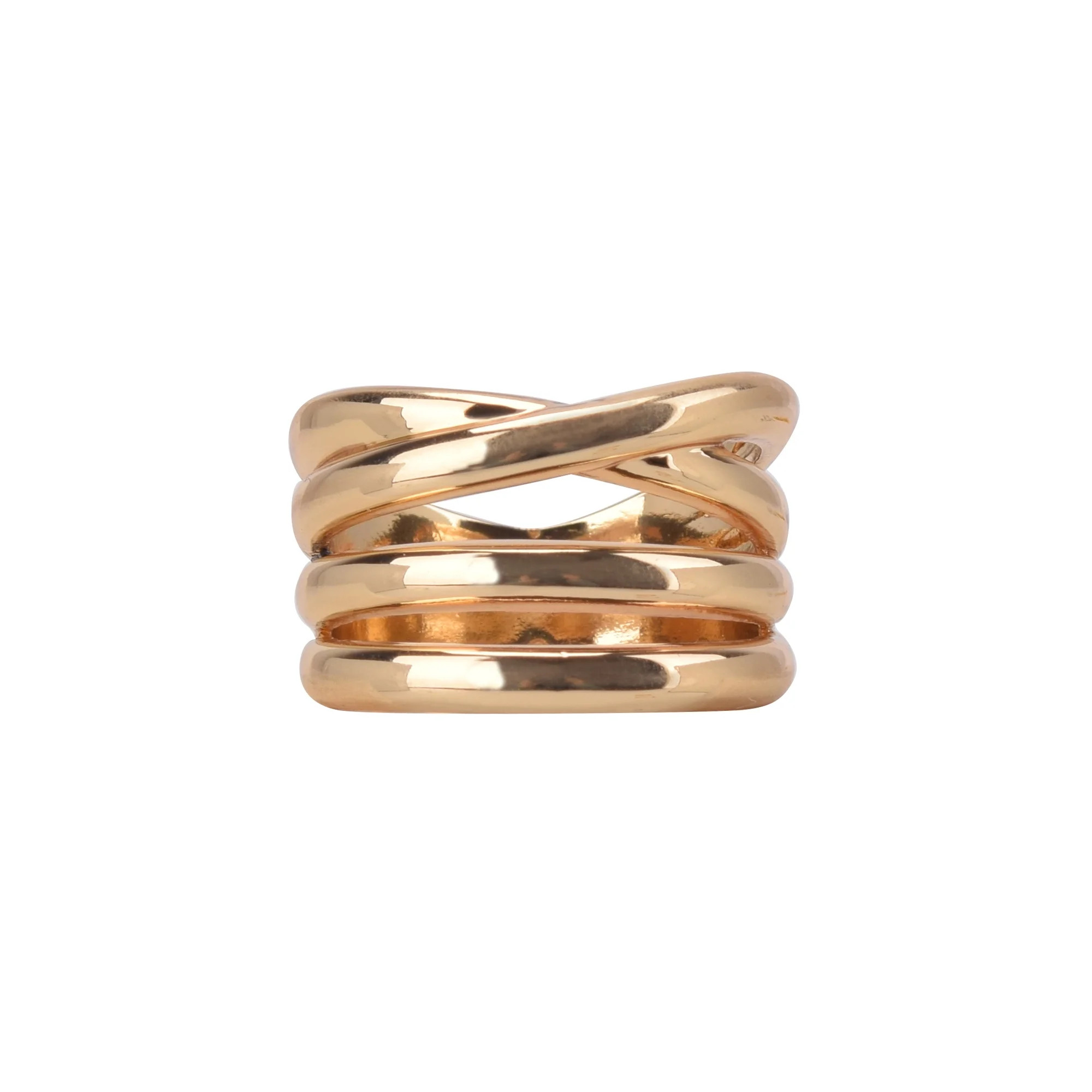 The Pioneer Woman - Women's Jewelry, Gold-tone Textured Metal Trio Ring Set | Walmart (US)