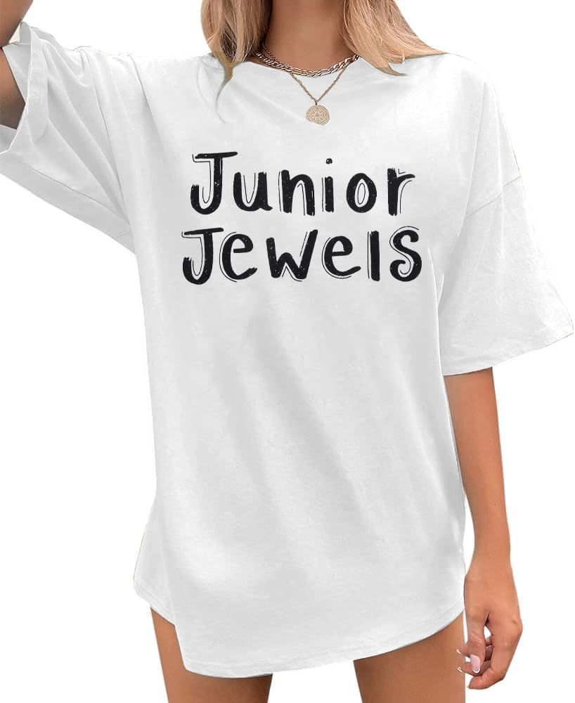 Junior Jewels Shirt Women Oversized Country Concert Tshirt Country Music Shirts Music Lovers Fans... | Amazon (US)