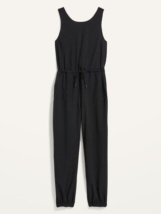 Sleeveless StretchTech Wrap-Effect Jumpsuit for Women | Old Navy (US)