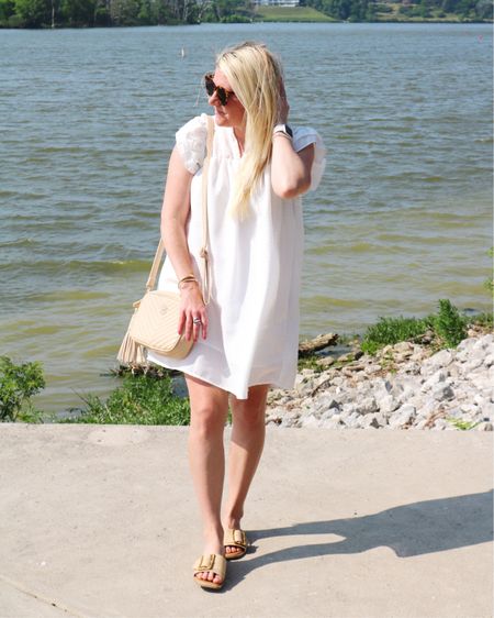 Nothing says summer more than a little white dress! This cute little number from @carolinehill is perfect for summer cookouts and celebrations! I paired mine with the @carolinehill Margoe Camera bag and my rattan sandals from @target for an easy, classic look.

Summer style, summer dress, 4th of July outfit, Fourth of July, white dress, neutrals, concert outfit, summer bag, summer neutrals, classic style, preppy, preppy style, coastal style, coastal living 

#LTKSeasonal #LTKunder100 #LTKstyletip