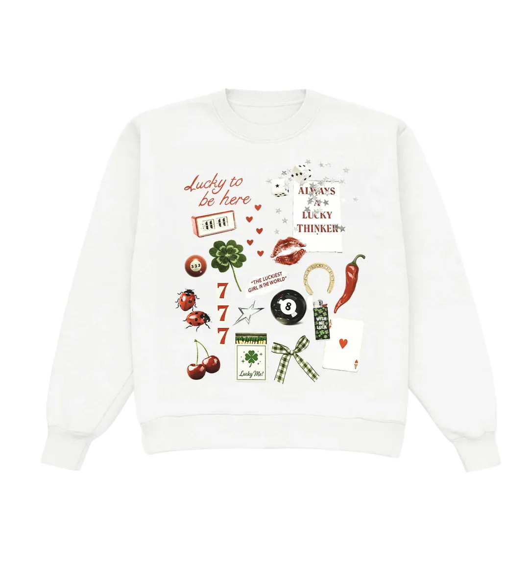 Lucky To Be Here Charms! Crewneck | Shop Kristin Jones