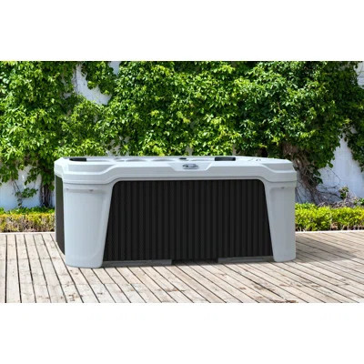 AquaRest DayDream 2800S Limited Edition White/Black 7-Person 28-Jet Plug & Play Hot Tub with Ozonator, Waterfall, Ice Bucket and Friction Heating | Wayfair North America
