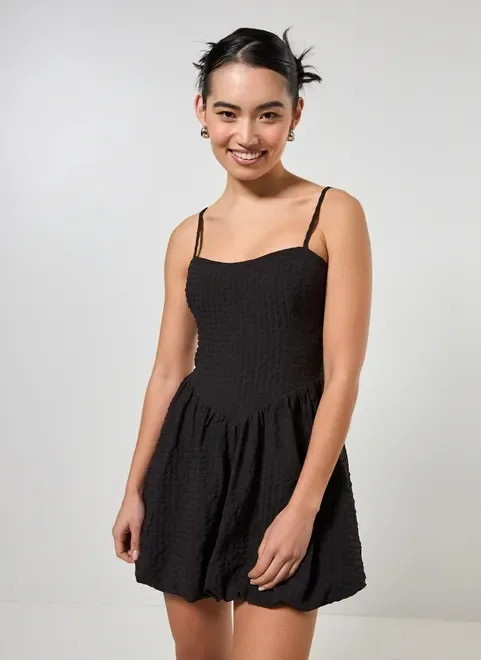 vestido balonê curto preto - preto | YouCom (BR)