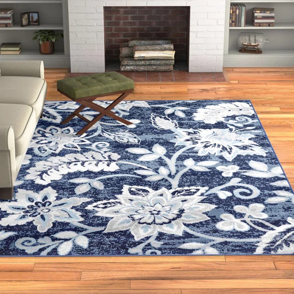 Mountview Area Rug in Navy Blue | Wayfair North America