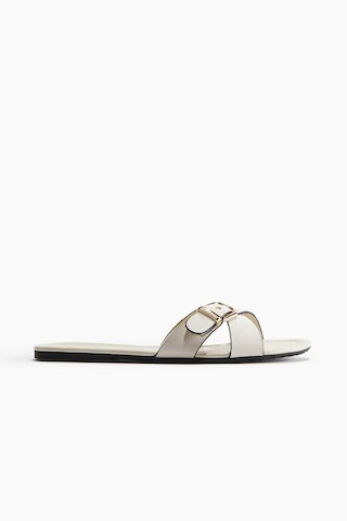 H & M - Crossover-Strap Sandals - Cream | H&M (US + CA)
