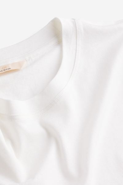 Silk-blend T-shirt | H&M (UK, MY, IN, SG, PH, TW, HK)