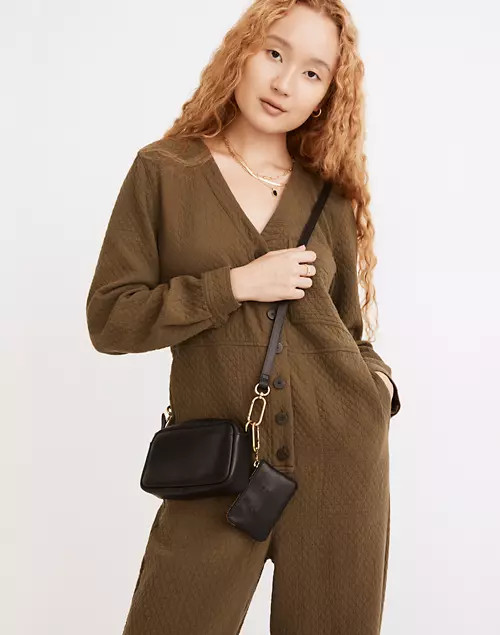 The Leather Carabiner Mini Crossbody Bag | Madewell