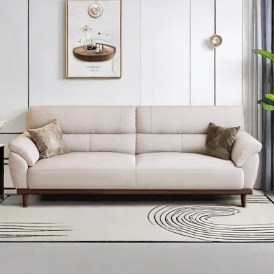 Japanese simple solid wood fabric sofa | Wayfair North America