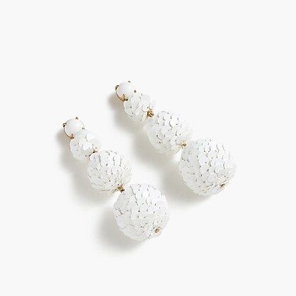 Sequin ball-drop earrings | J.Crew US