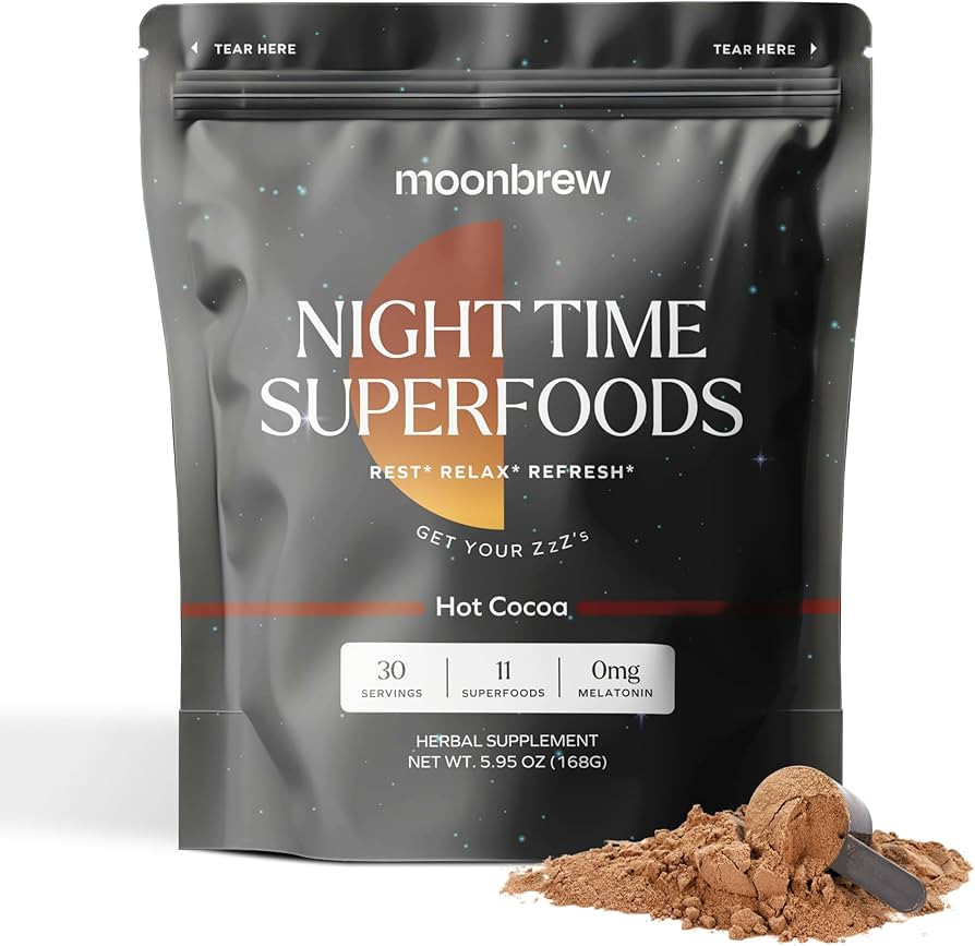 MoonBrew | The Magnesium Sleep Aid | Natural Melatonin-Free Sleep Aid | Magnesium Glycinate & Tau... | Amazon (US)