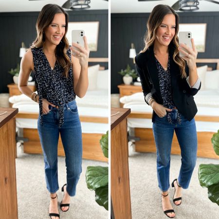 Gibson new arrivals! Code BECCA10. 

Bodysuit - small
Blazer - small
Jeans 2 long 