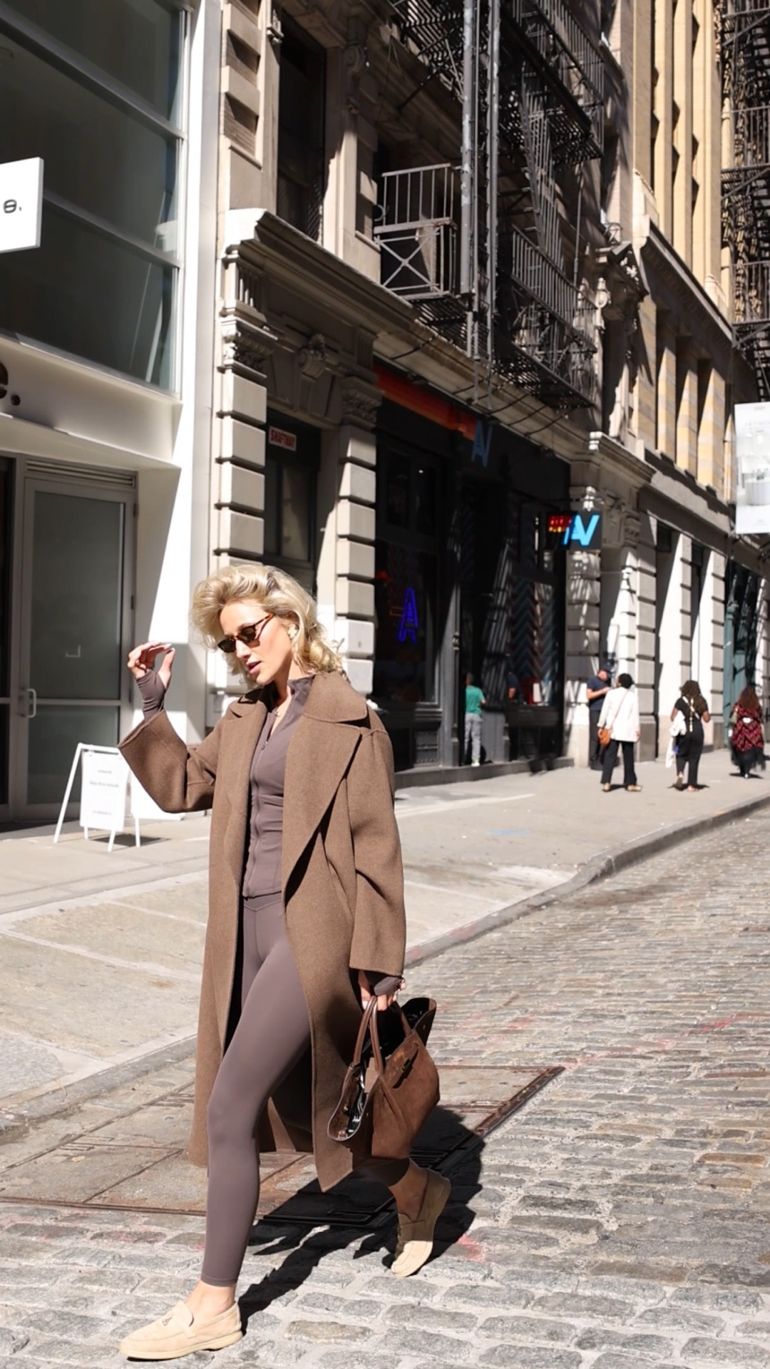 Autumn In New York 🍂🤎 I think this might just be my new favourite Fall Outfit, the perfect matching set for heading to Reformer Pilates or for doing a spot of shopping ✨🤍

#LTKeurope #LTKtravel #LTKautumn