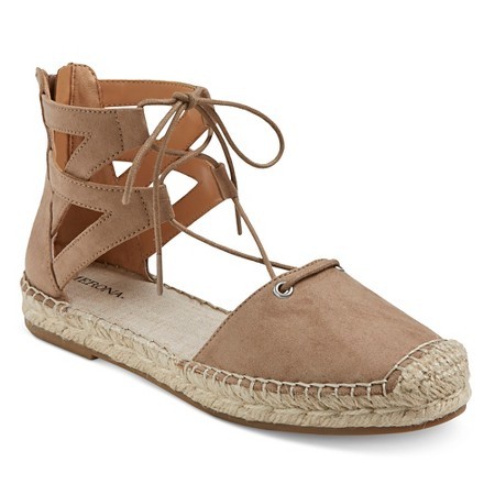 Women's Janya Ghillie Lace Up Espadrille Ballet Flats - Merona™ | Target