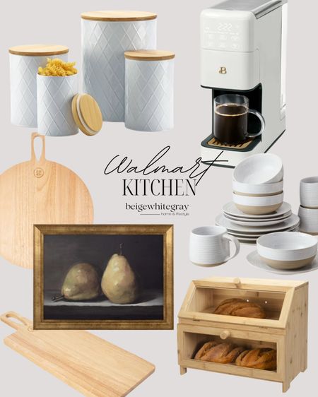 Walmart kitchen favorites and must haves!! The prettiest art and charcuterie boards that can be used for decor! And my favorite pottery barn look alike plate set

#LTKHome #LTKFindsUnder100