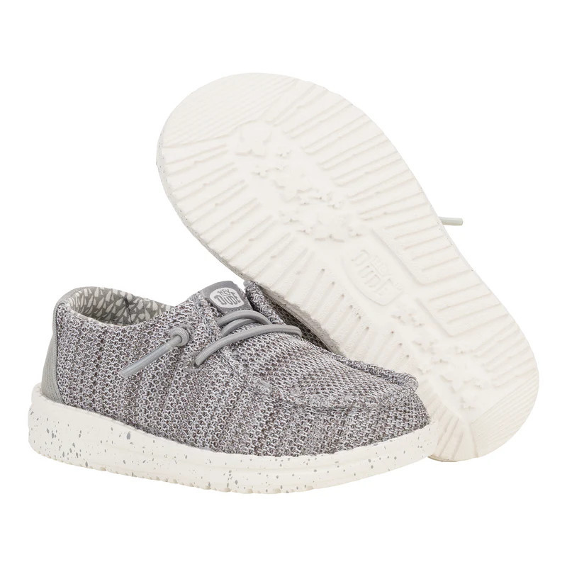 Wally Toddler Stretch Sox - Grey | HEYDUDE