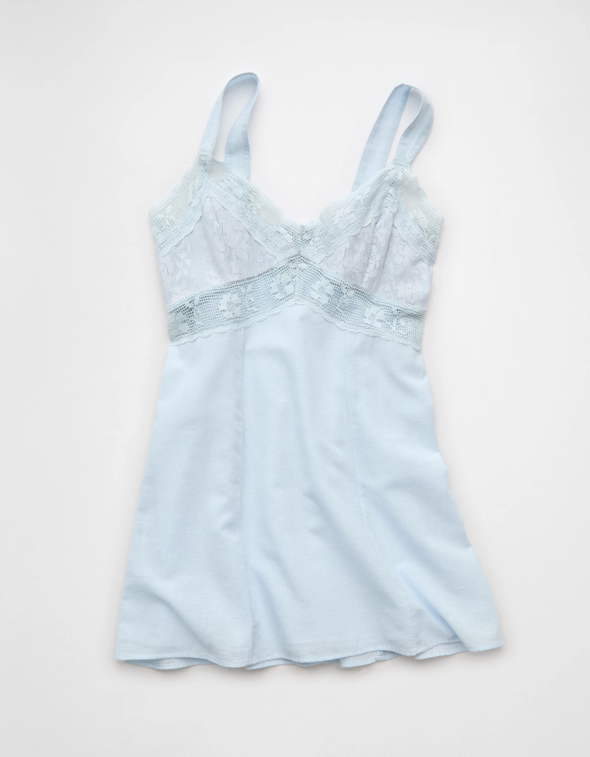 AE V-Neck Lace Mini Dress | American Eagle Outfitters (US & CA)