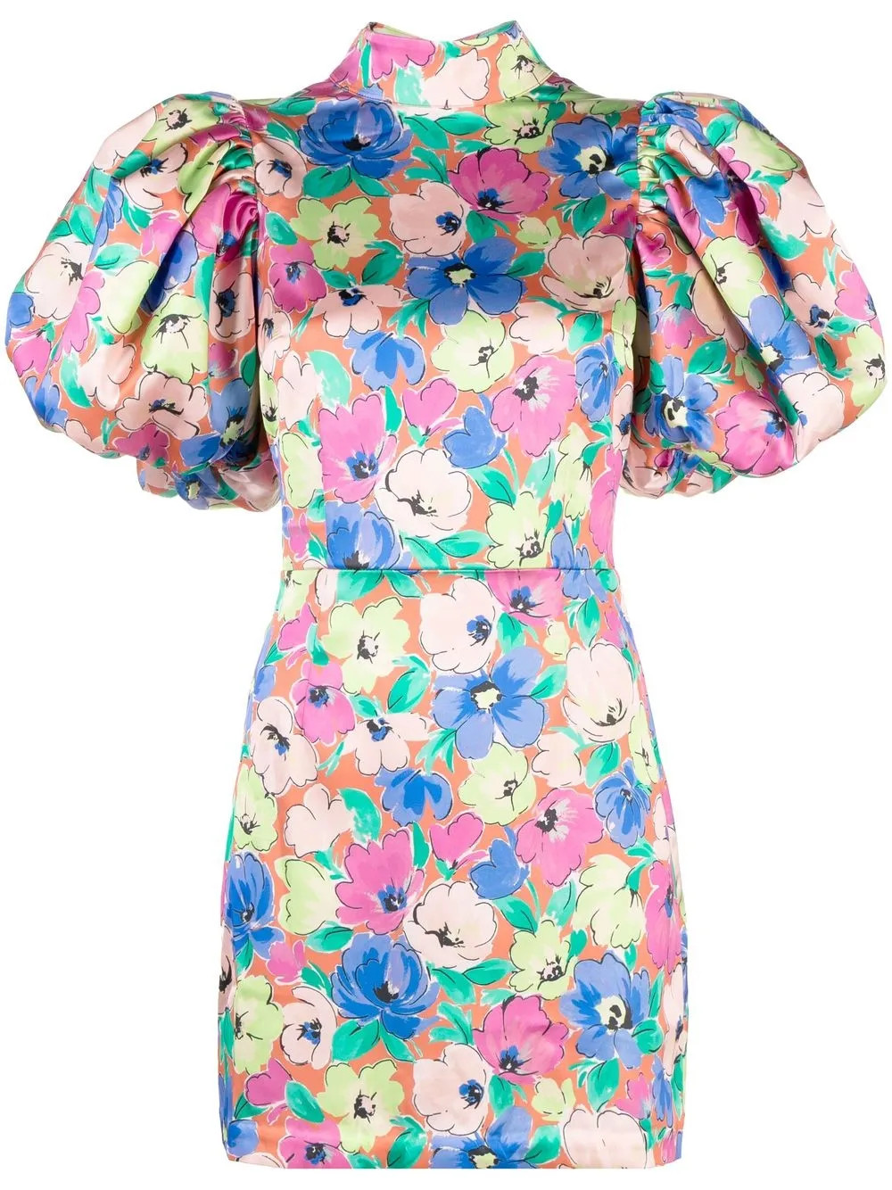 ROTATE floral-print open-back Minidress - Farfetch | Farfetch Global