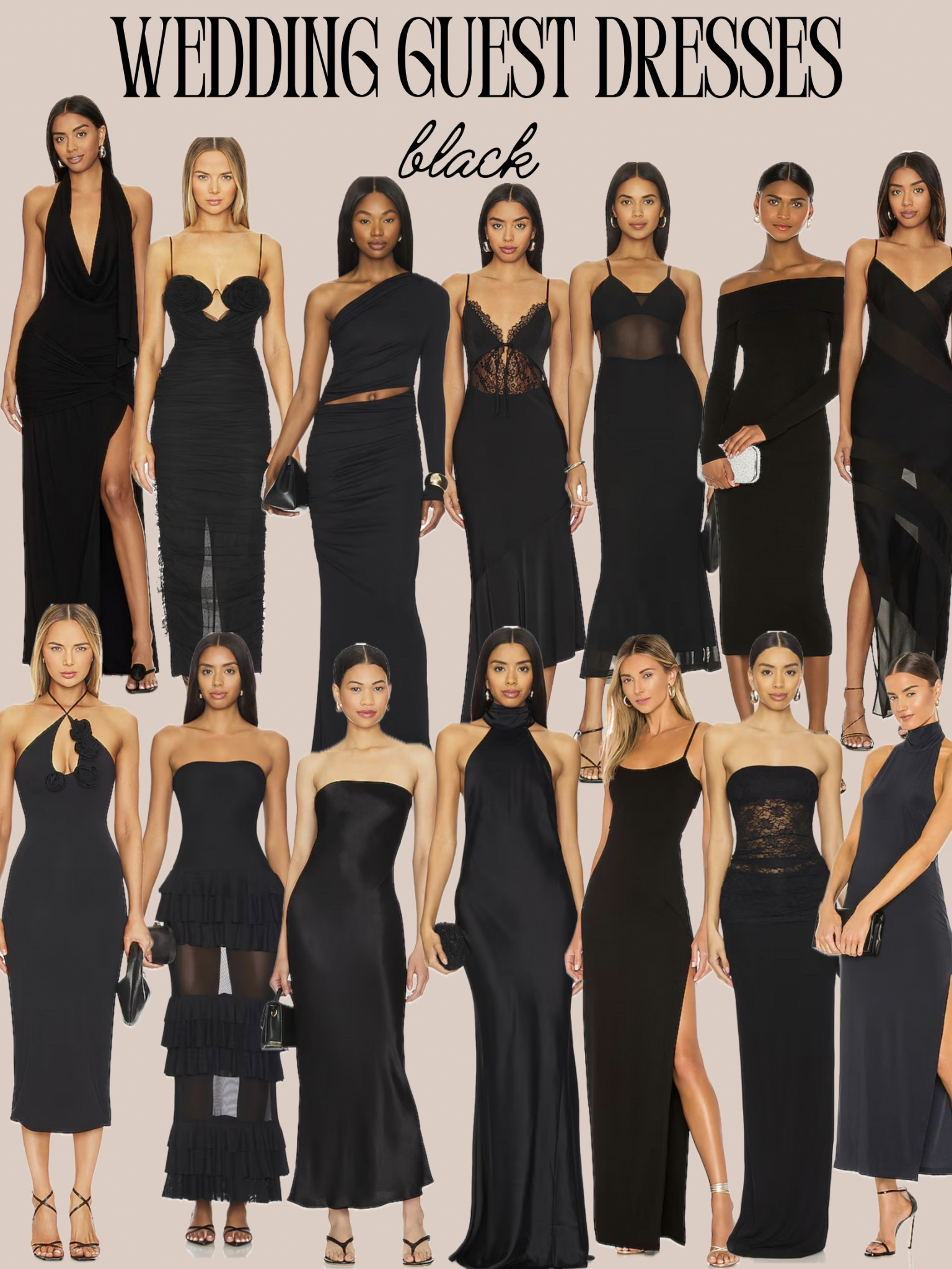 Wedding guest dresses - black 

#LTKWedding #LTKStyleTip #LTKSeasonal