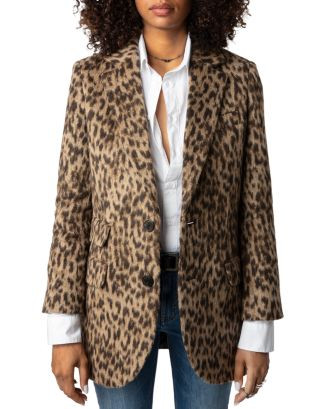 Zadig & Voltaire Leopard Print Jacket  | Bloomingdale's Women | Bloomingdale's (US)