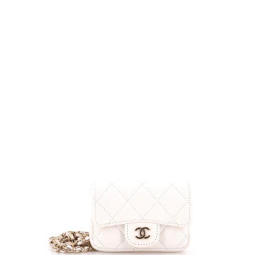 Classic Flap Chain Belt Bag Quilted Caviar Mini | Rebag