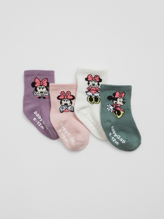 babyGap | Disney Minnie Mouse Crew Socks (4-Pack) | Gap Factory
