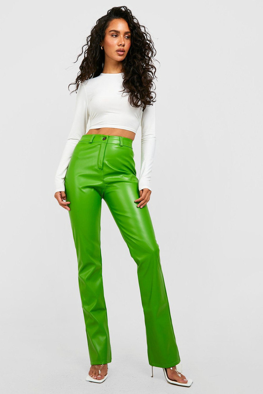 Pu Straight Leg Pants | Boohoo.com (US & CA)