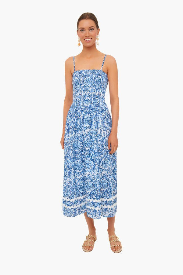 Medal Medallion Print Spaghetti Strap Midi Dress | Tuckernuck (US)
