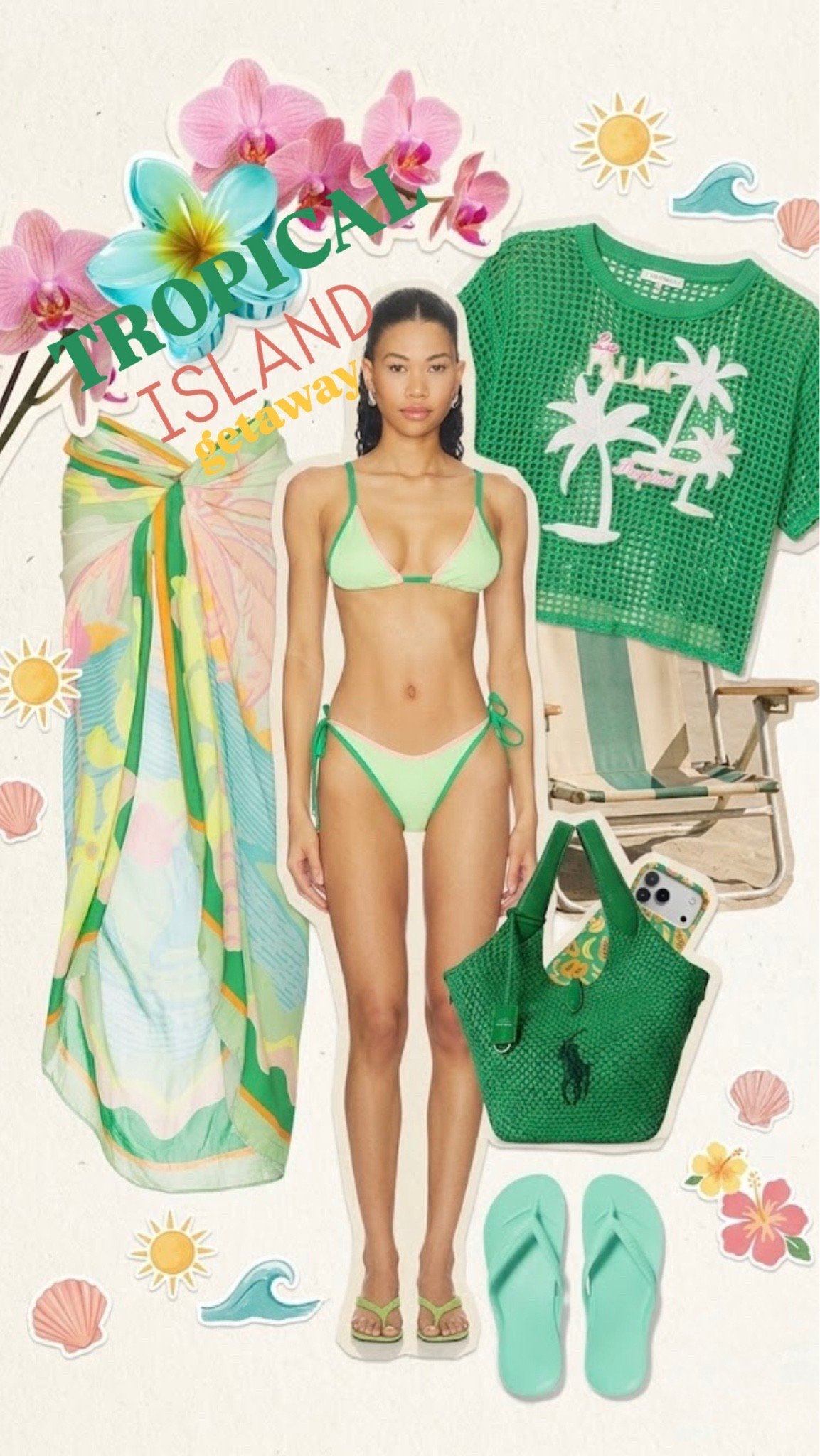 Tropical Green Aesthetic: Ultimate Beach Vacation Outfit Inspo 💚🏝️

#LTKootd #LTKSwim #LTKTravel