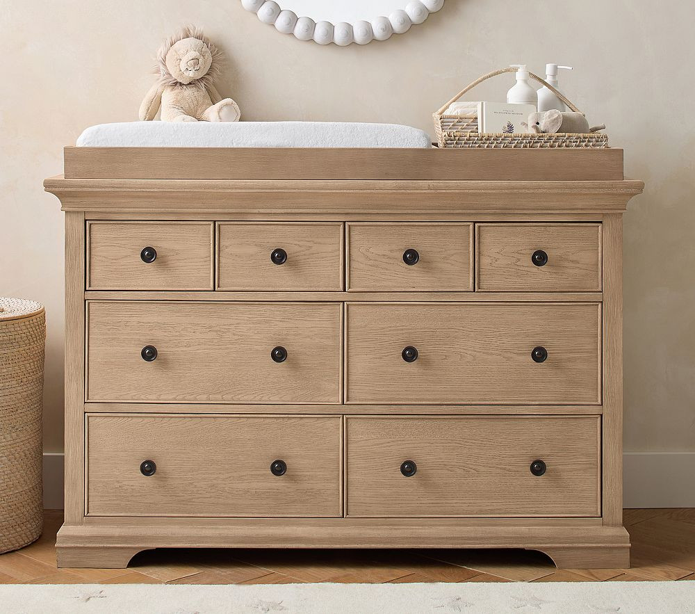 Larkin 8-Drawer Dresser &amp; Topper Set (54w x 21d") | Pottery Barn Kids