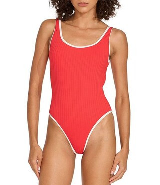 SOLID & STRIPED Annemarie Scoop Neck One Piece Swimsuit | Dillard's | Dillard's